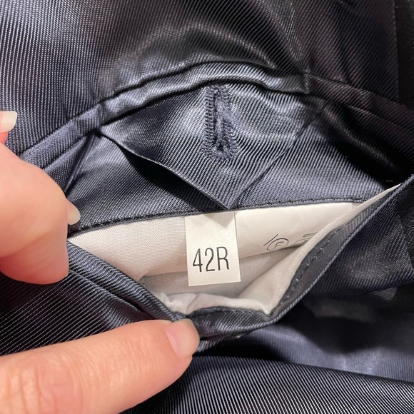 VINTAGE NAVY BLAZER - Italian Made - of Super 120’s Merino Wool w/cool buttons - Picture 6 of 7